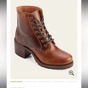 SABRINA 6G LACE UP FRYE BOOT SIZE 8